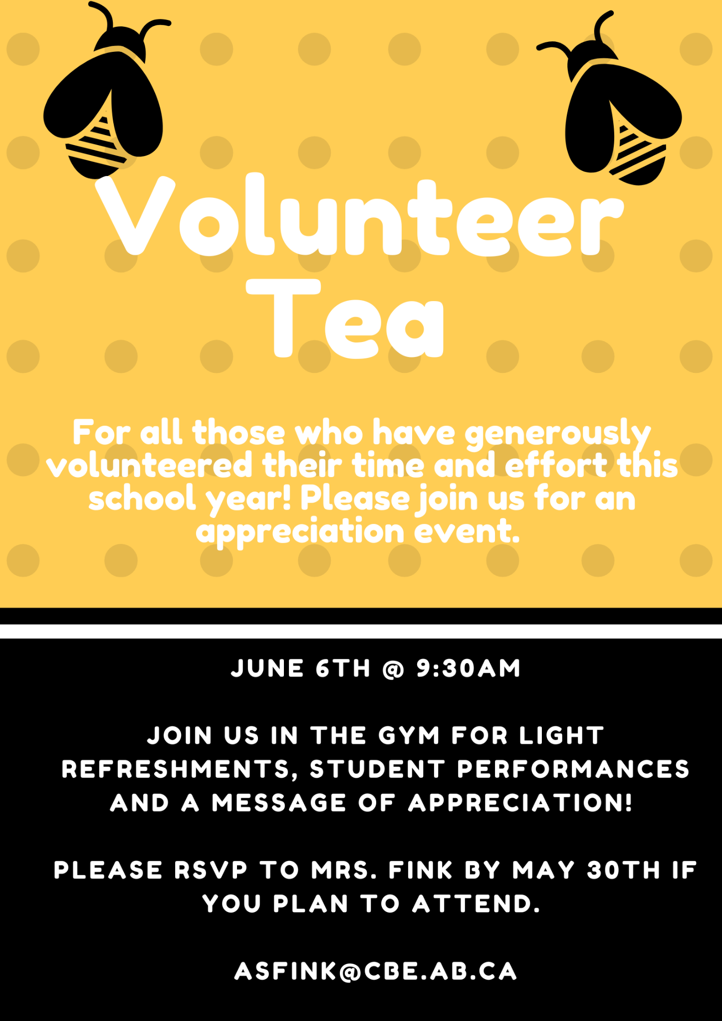 Volunteer Tea Invite
